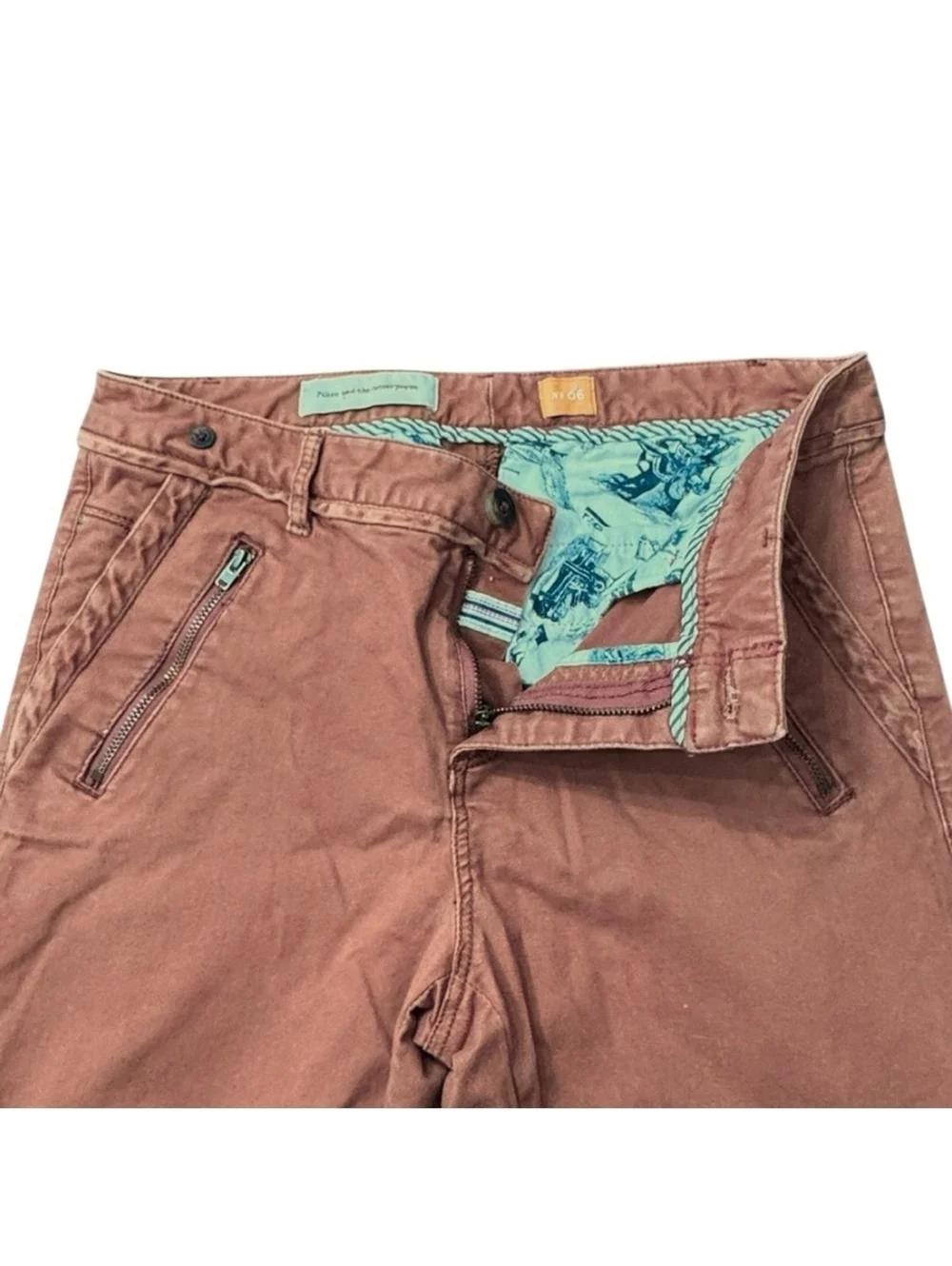 Pilcro and the Letterpress Anthropologie Brown Riding Pants Velvet Women’s 6